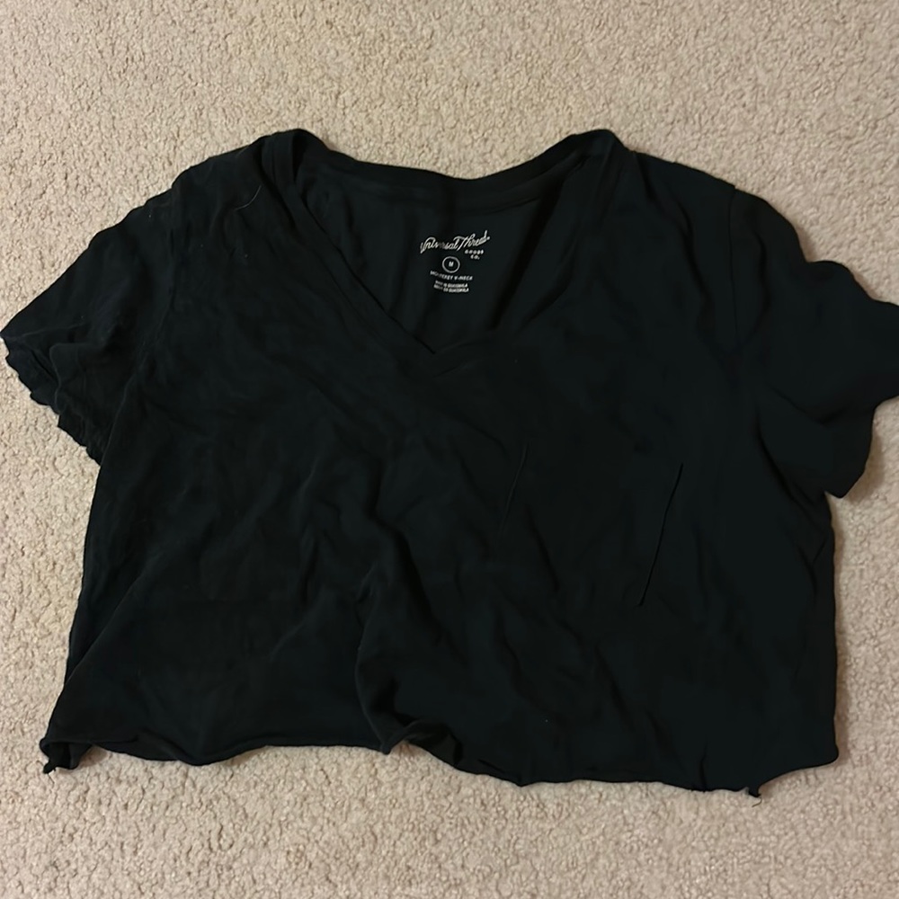 Black crop top